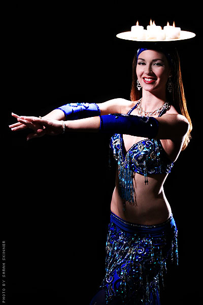 Amala- Belly Dancer New Jersey, balancing candle tray, belly dancing show with optional lit cnadle tray balancing act